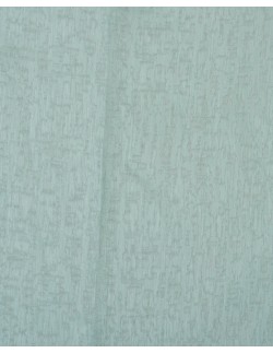 Έτοιμη ραμμένη κουρτίνα με τρέσα (300x300)- Ζακάρ μονόχρωμη άκουα ημιδιάφανη