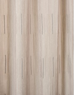 Έτοιμη ραμμένη κουρτίνα με τρέσα (300x301)- Ζακάρ γκρι αρζάν/ανθρακί ημιδιάφανη