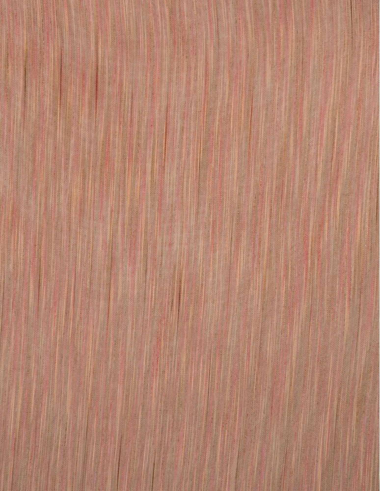 Έτοιμη ραμμένη κουρτίνα με τρέσα (300x302)- Γάζα ζακάρ ροζ/σομόν/μόκα ημιδιάφανη