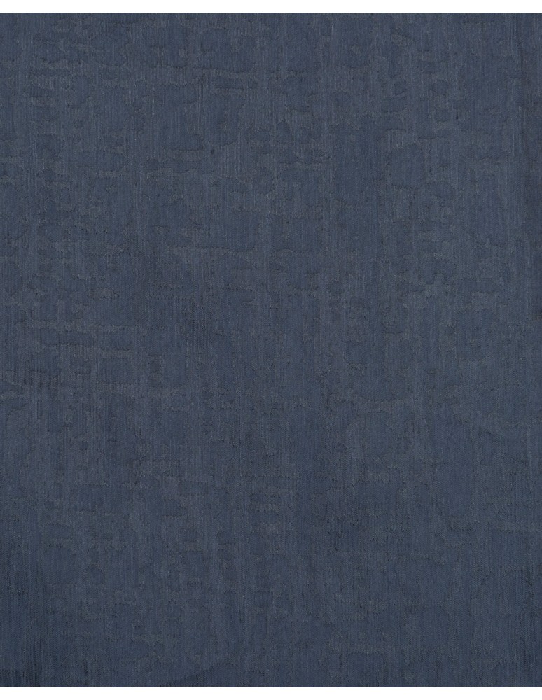 Έτοιμη ραμμένη κουρτίνα με τρέσα (300x310)- Ζακάρ μονόχρωμη ανθρακί ημιδιάφανη