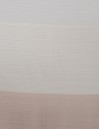 Έτοιμη ραμμένη κουρτίνα με τρέσα LUXURY - Βουάλ ζακάρ ριγέ ροζ-μπεζ-καφέ ημιδιάφανο