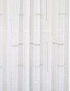 Έτοιμη ραμμένη κουρτίνα με τρέσα LUXURY - Μουσελίνα εκρού με γκρι-μπεζ σχέδιο ημιδιάφανη