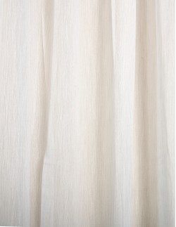 Έτοιμη ραμμένη κουρτίνα με τρέσα LUXURY - Natural Soft γκρι/εκρού ημιδιάφανη