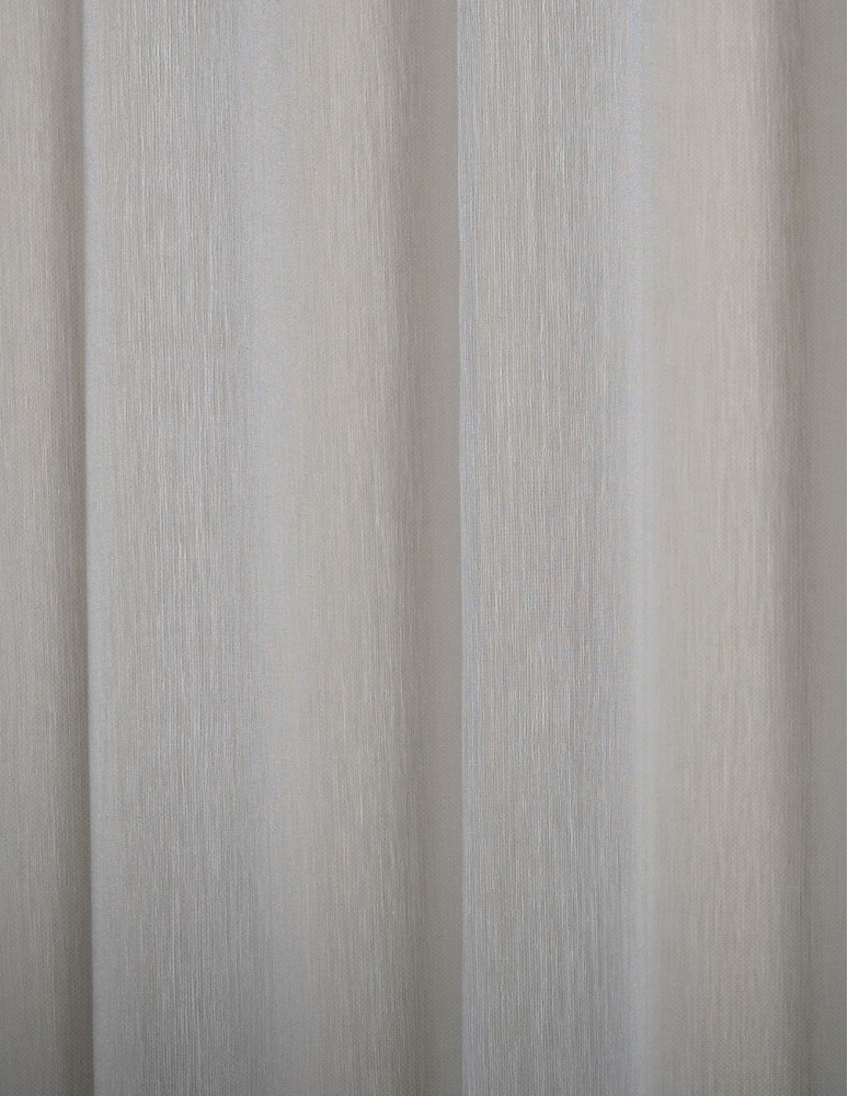 Έτοιμη ραμμένη κουρτίνα με τρέσα LUXURY - Natural Soft γκρι ημιδιάφανη