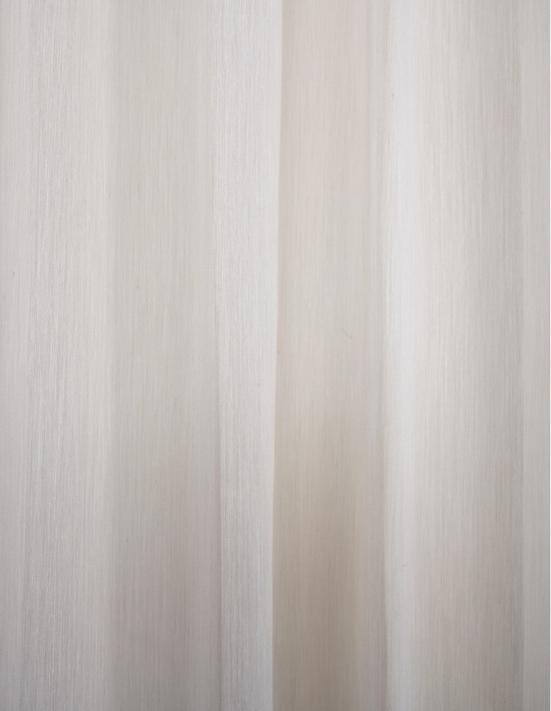 Έτοιμη ραμμένη κουρτίνα με τρέσα LUXURY - Natural Soft ιβουάρ ημιδιάφανη
