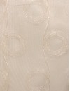 Έτοιμη ραμμένη κουρτίνα με τρέσα LUXURY - Οργάντζα lurex με κέντημα μπεζ ημιδιάφανη