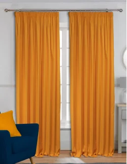 Ύφασμα με το μέτρο - Λονέτα DECO μονόχρωμη κίτρινη, διατίθεται σε 86 χρώματα