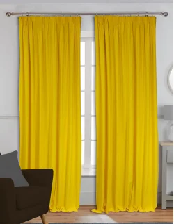 Ύφασμα με το μέτρο - Λονέτα DECO μονόχρωμη κίτρινη, διατίθεται σε 86 χρώματα