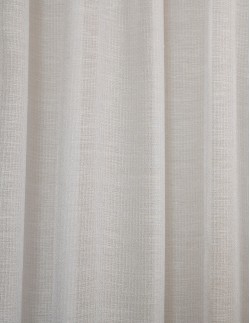 Κουρτίνα με το μέτρο - Blanche lurex λευκή ημιδιάφανη