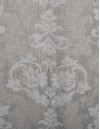 Κουρτίνα με το μέτρο - Γάζα Baroque Linen εκρού-γκρι-μόκα ημιδιάφανη