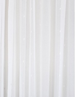 Κουρτίνα με το μέτρο - Γάζα φιλ κουπέ εκρού με ασημί σχέδιο ημιδιάφανη