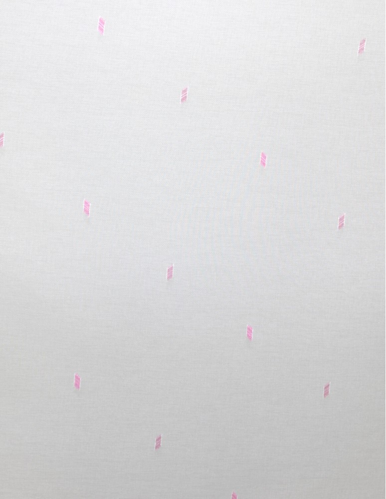 Κουρτίνα με το μέτρο - Γάζα φιλ κουπέ εκρού με φούξια σχέδιο ημιδιάφανη