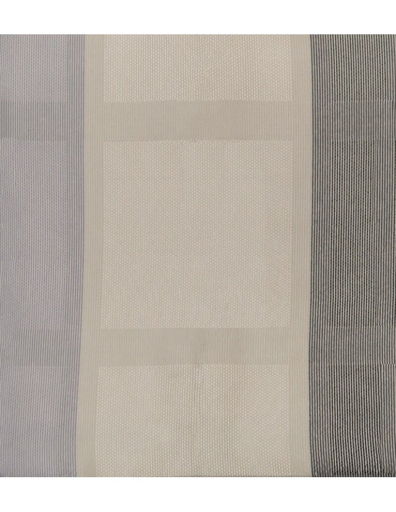 Κουρτίνα με το μέτρο - Οργάντζα ζακάρ με γεωμετρικά μοτίβα ημιδιάφανη