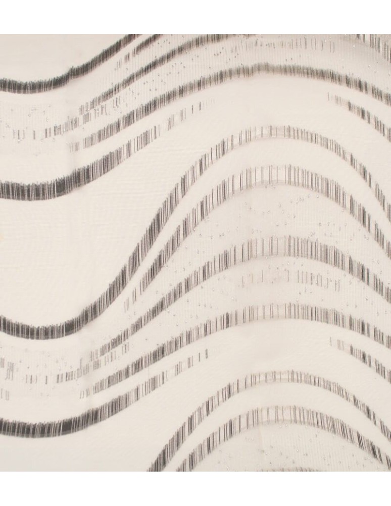 Κουρτίνα με το μέτρο -Οργάντζα ζακάρ με lurex  ημιδιάφανη