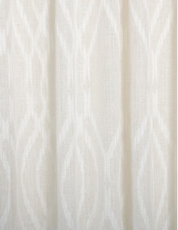 Κουρτίνα με το μέτρο - Ζακάρ Modern Linen εκρού ημιδιάφανο