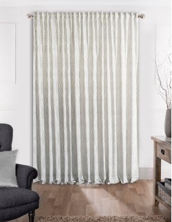 Κουρτίνα με το μέτρο - Ζακάρ Modern Linen γκρι ημιδιάφανο