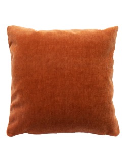 Μαξιλάρι διακοσμητικό βελούδο πορτοκαλί με φερμουάρ (45 x 45) - Elite Home