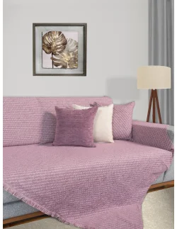 Ριχτάρι ζακάρ λιλά/εκρού/γκρι Elite Home Premium Collection - 4 Διαστάσεις