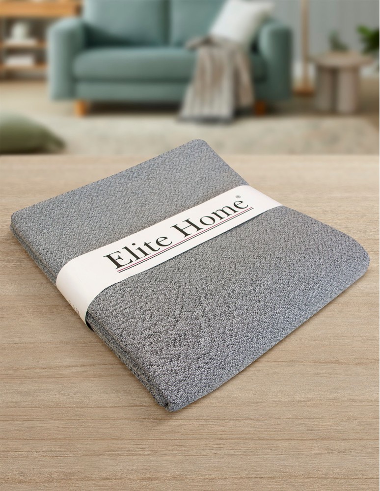 Ριχτάρι Βαμβακερό Γκρι Σκούρο Ζακάρ - Elite Home - 4 Διαστάσεις