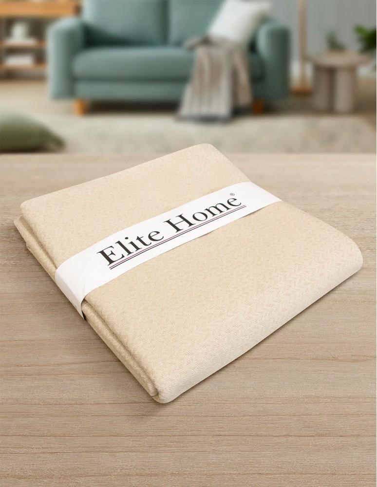 Ριχτάρι Βαμβακερό Μπεζ Σαμπανιζέ - Elite Home - 4 Διαστάσεις