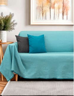 Ριχτάρι Βαμβακερό Πετρόλ Ζακάρ - Elite Home - 4 Διαστάσεις