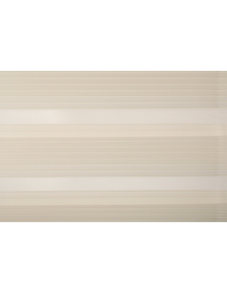 Ρολοκουρτίνα διπλή zebra με πιέτα 78091-02 εκρού