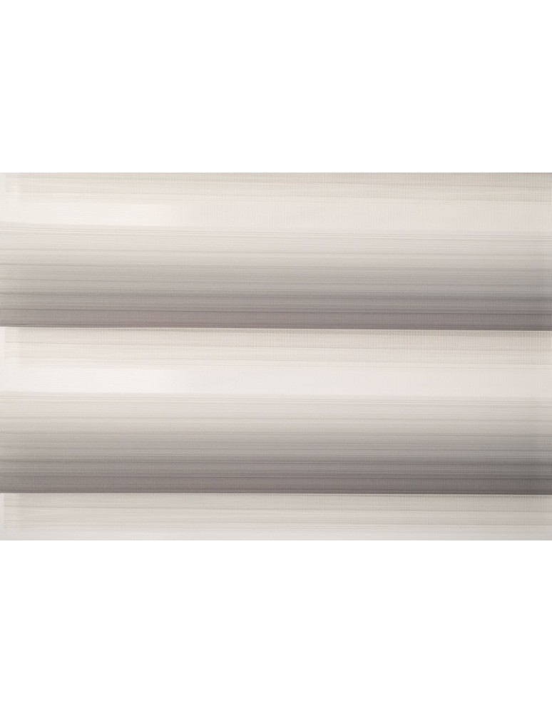 Ρολοκουρτίνα διπλή zebra ντεγκραντέ με πιέτα 78091-04 λευκό-γκρι