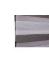 Ρολοκουρτίνα διπλή zebra μεταλλιζέ με πιέτα 808200-05 μαύρο-ασημί