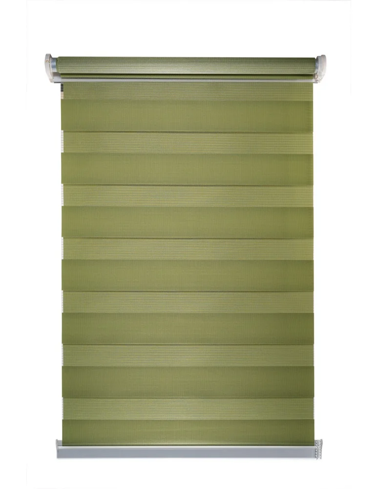 Ρολοκουρτίνα διπλή zebra D-601-14 πράσινο Ρολοκουρτίνα διπλή zebra D-601-14 πράσινο