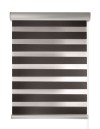 Ρολοκουρτίνα διπλή zebra D-603-12 γκρι-λαδί