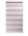 Ρολοκουρτίνα διπλή zebra ντεγκραντέ με πιέτα V-9274 εκρού-πούδρα-ροζ